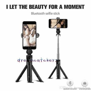 Opvouwbare Mini Bluetooth Selfie Stick Tripod Selfie Monopods Handheld Uitschuifbare Mini Reizende Fotocamera voor iPhone Samsung-smartphone.