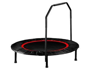 Opvouwbare mini -trampoline fitness rebounder met schuimvak springoefening trampoline voor kinderen volwassenen indoor huis play2676323