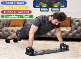 Opvouwbare multifunctioneel lichaamsopbouw push -up bord home gym fitness sport apparatuur buikspierplaat y2005064949576