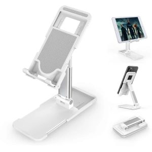 Support de téléphone pliable pour angle de bureau réglable en hauteur, support de téléphone de bureau pour iPhone 12 11 Pro Xr Xs Max iPad Kindle