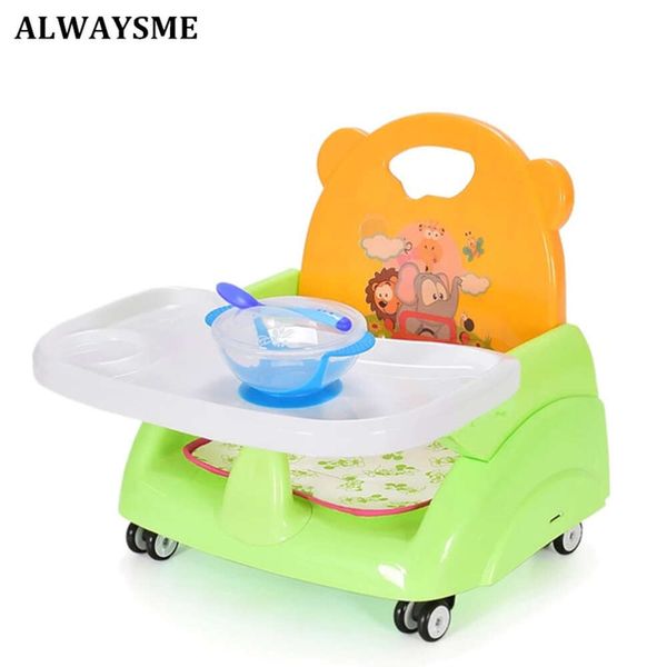 Portable Portable Adjustable Kids Booster Soupages Dîner Nourrir pour 6m à 36m Chaises de bébé