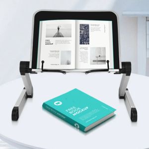 Opvouwbare leesboekhouder boekenkast voor kookboek pc 360 graden verstelbare ondersteuning bureau dropshipping