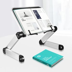 Soporte plegable para libros de lectura, estantería para libros de cocina, PC, Soporte ajustable de 360 grados, organizador de escritorio y240125