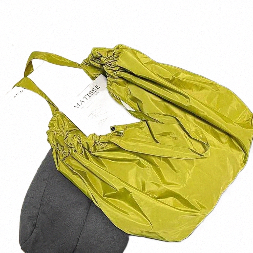foldable Shop Bag Eco-friendly Bag Nyl Handbag Drawstring Shoulder Grocery Bags Large-capacity Reusable Supermarket Bags w8Rx#