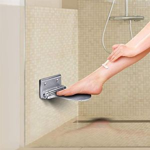 Repose-pieds de douche pliable pour raser les jambes chambre enfants aînés enceinte espace en alliage d'aluminium clou mur repose-pieds étape Shower1259w