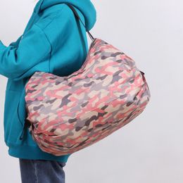 Sacs de rangement pliables Sac pliant écologique lavable réutilisable Sacs d'épicerie pliables avec poignées Totes de grande capacité Q38