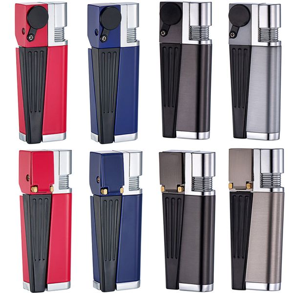 Briquet torche pliable Pipes à fumer Vaporisateur de butane Sneak A Briquets à jet de flamme coupe-vent Tabac à herbes sèches Dispositif de fumée portable Mélanger les couleurs