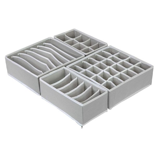 Organizador de ropa interior plegable, caja de almacenamiento, cajón, armario, organizadores, cajas divisorias para bufandas, calcetines, conjunto de sujetador