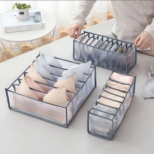 Organizadores plegables para cajones de ropa interior, divisores de ropa, caja de almacenamiento de bragas para sujetadores, bufandas, corbatas, cajas de calcetines lavables