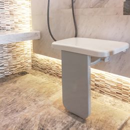 Chaise de douche murale pliable moderne tabouret de douche blanc handicapé de salle de bain silla artefact ménage paré plegable ob50yd