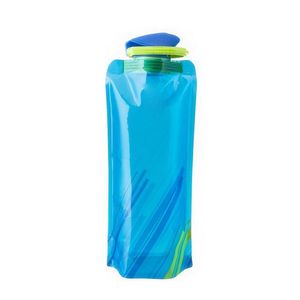 Foldable Water Bag Kettle PVC Collapsible Water Bottles Outdoor Sports Cups Travel Climbing Water Bottle With Pothook