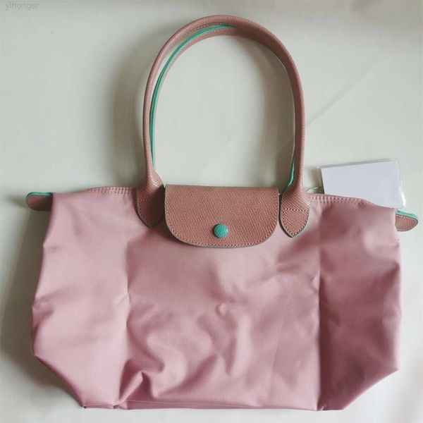 Bolso plegable de moda para mujer, bolso de hombro tipo bandolera de nailon reciclado, bolso de mano para mujer