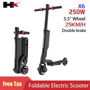 Pliable X6 planche à roulettes électrique coup de pied aldult Scooter vélo 36V E-scooter Mini scooter 10kg poids léger