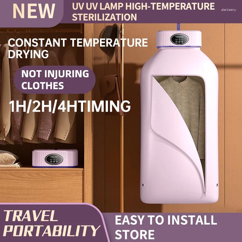 Folded Electric Clothes Dryer Smart Drying Rack Hang Machine Portable Travel Warm Air With Timing 220V For Home