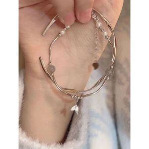 Bracelet anneau Mobius à queue pliée, pierre d’opale, queue, cadeau de poisson à vent froid au meilleur ami, bracelet fille