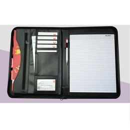 Dossier 1pc A4 Wielofunkcyjny Biznes Zipper Manager dossier Spot Pu Folder Pakiet Danych UMOWY