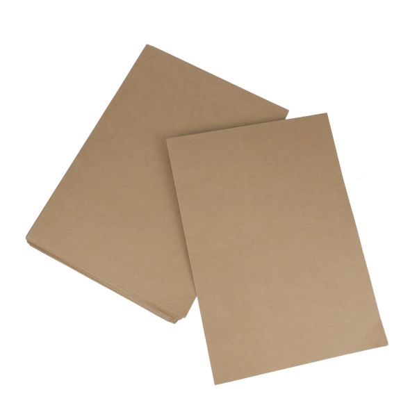 Dossier 20pcs A4 Kraft Paper Présentation Dossier Fichier de projet Document Document Document Bureau Accessoires (papier Kraft) Pour les documents