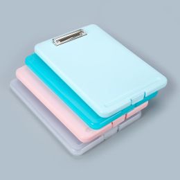 Dossier Folder en plastique multifonctionnel 2in1 A4 Boîte de document de pad d'écriture Porte-tablette PP Board avec clip métallique fort