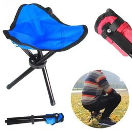 Folding 3-legged Fishing Chairs Portable Outdoor Camping Garden Travel Canvas Tripod Stool Chair 2022 new
