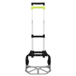 Opvouwbare aluminium steekwagen Trolley Bagagekar Opvouwbare dolly duw met wielen