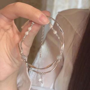Opvouwbare en draagbare gesplitste fishtail-hanger voor dames Instagram, uniek ontwerp, hoogwaardige zoete beste vriendarmband