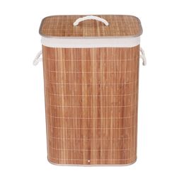 Vouwen Bamboe Wasserij Mand met Deksel Verwijderbare Tas Vuile kleding Opslag