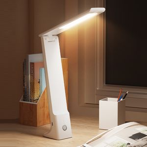 Vouwboekverlichting Nordic Dimmen Tinting LED Tafel Licht Slaapkamer USB Opladen Lamp Home Oogbescherming Lees Nachtlampen