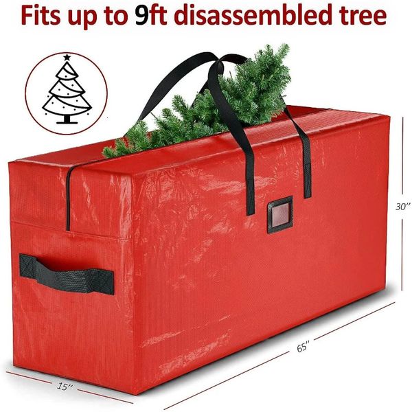 Sac de rangement pliant pour arbre de Noël Sacs d'emballage mobiles imperméables Sac d'arbre de Noël Stockage de grande capacité Organisateur de matériel de camping 240305