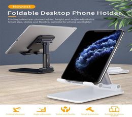 Pliant support de support de téléphone pour iPhone iPad Universal Portable Portable Pliable Extend Metal Desktop Tablet Table Stand Brack8562528