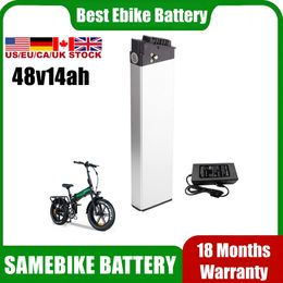 Vouwen Ebike 48V-batterij 14Ah voor e-bike elektrische fiets hetzelfde Bike Elektrische lithium-ionbatterijen Pack 48 V 10.4Ah 12.8Ah opvouwbare stadsfiets Batteria