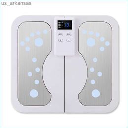 Vouwing elektrische voetmassage machine EMS Sole Massager Acupunctuur Lage frequentie Puls Physiotherapie Home Meridian baggeren L230523