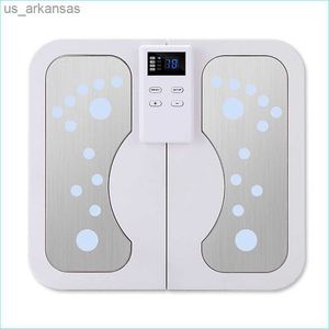 Vouwing elektrische voetmassage machine EMS Sole Massager Acupunctuur Lage frequentie Puls Physiotherapie Home Meridian baggeren L230523