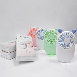 Vouwventilator draagbare oplaadbare fan mini outdoor fans pocket usb op laden coole verwijderbare handheld met doos