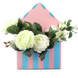 Vouwen Bloemboxen Creatieve envelop Vorm Geschenken Wrap Valentijnsdag Verjaardag Geschenk Bloemen Verpakking Desktop Decoratie Bloem