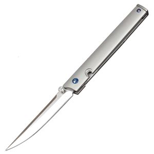 Couteau pliant d2 couteau titanium handle poignée de survie