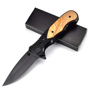 Couteau pliant de camping tactique poignée en bois 440c en acier couteau de poche de haute qualité couteau pliant couteau