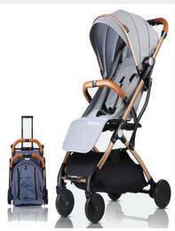 Porceau bébé pliant léger pour voyages en avion Prammes de transport pour bébé ultraliers pour enfants NOUVELLES PUSHCHAIR6421512