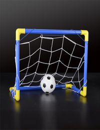 Mini fútbol de fútbol Fútbol de fútbol Post de fútbol de fútbol Ajuste de la bomba para niños Deportes interiores Juegos al aire libre Juguetes Regalo de cumpleaños para niños Plastic 1718265