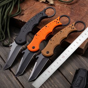 Couteau de poche pliant, couteaux de Camping en plein air de haute dureté, outil EDC de survie tactique, lames de coupe Karambit multifonctions, manche G10