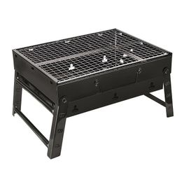 Barbacoa portátil plegable, parrilla de carbón, mesa de escritorio, ahumador de acero inoxidable para exteriores, barbacoa para cocinar y acampar 240223