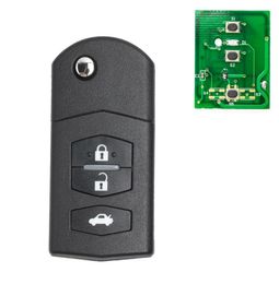 Vouwing op afstand externe sleutel auto starter 3 knop 433MHz 4D63 chip voor mazda9906501