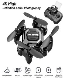 Opvouwbare opslagdrone 50x zoom 4k professionele mini-quadcopter met camera Kleine UAV Luchtfoto Pography HD Drones Smart Hover Long Sta1534790