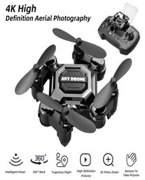 Opvouwbare opslagdrone 50x zoom 4k professionele mini-quadcopter met camera Kleine UAV Luchtfoto Pography HD Drones Smart Hover Long Sta5052964