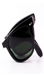 Lunettes de soleil pliantes Femme Top Quality Mens Designer Sun Glasses 4105 Sport Driving Fashion Beach Summer Shades UV400 Protection GLA9485042