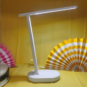 Lámpara de mesa plegable, protección ocular, lámpara LED regulable táctil, lámpara de mesa recargable USB para lectura de dormitorio de estudiantes