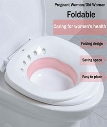 Pliage des toilettes Sitz Bain de bain Basin de trempage pour les femmes enceintes Hémorroïdes Patient de toilette Hémorroïde 2669880