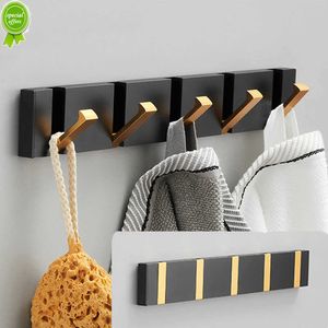Folding Towel Holder Punch-free Wall Hooks Coat Clothes Rack Towel Hanger Bathroom Shelf Kitchen Tools for Home Accessories