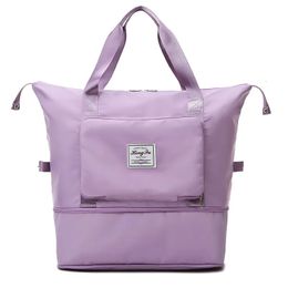 Sac de voyage pliant séparation sèche et humide sac de Fitness sac à main étanche sac de voyage pour femme sac de bagage de grande capacité pour hommes 231228