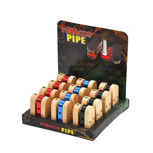 Pipa plegable de madera para fumar pipas de tabaco de madera plegables entrega gratuita con DHL