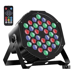 Siguientes luces de escenario de luz de punto y 7 modos Uplighting Rgb 36 Led Par con control remoto activado por sonido Dj para Club Ktv Disco Dr Dh62A